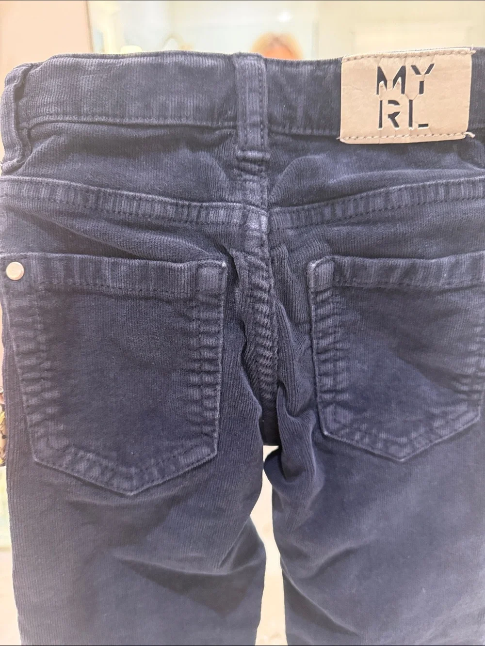 Mayoral Slim Fit Cord Pant in Navy 2T